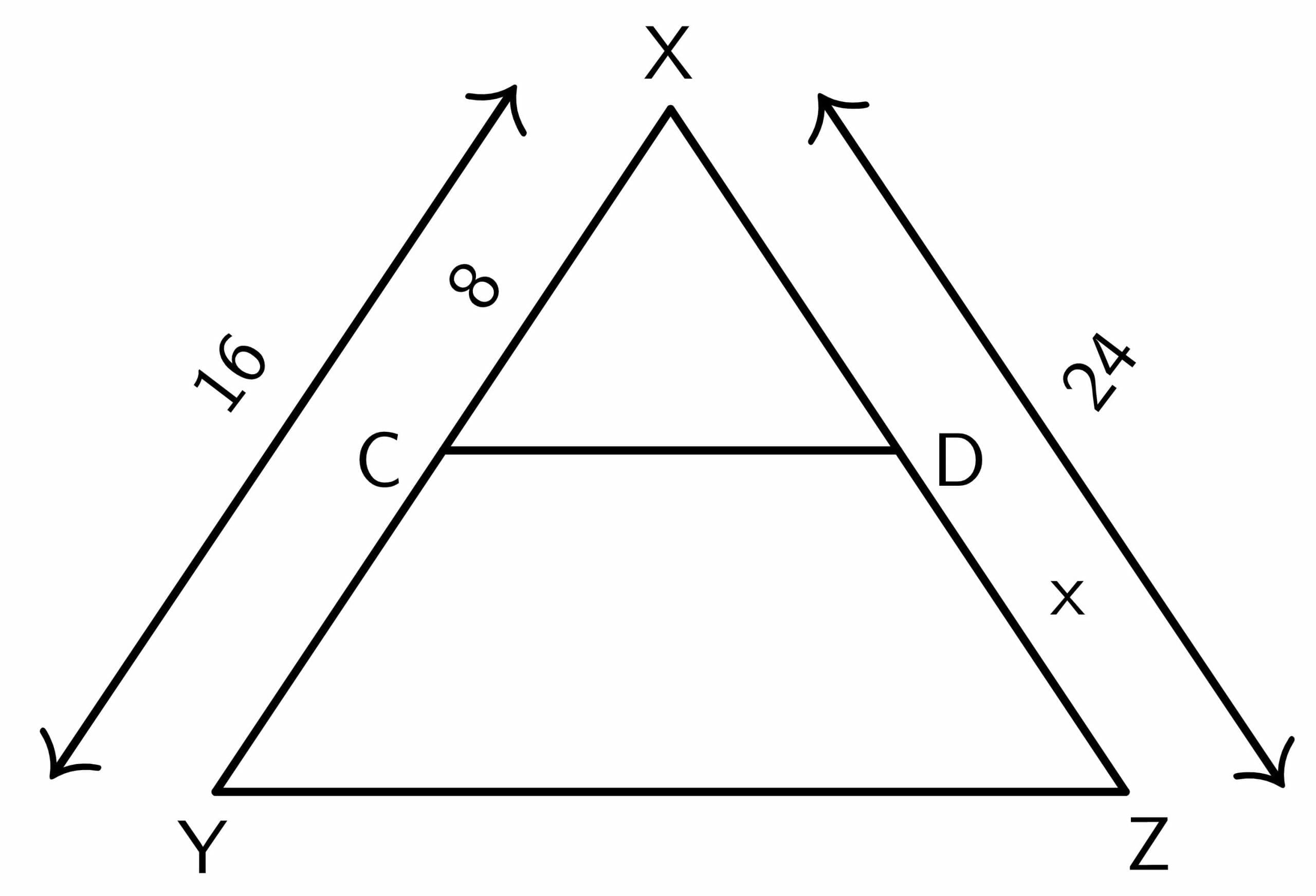 Triangle proportionality theorem practiceq