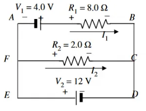 Kirchoffs closed loop for current analysis
