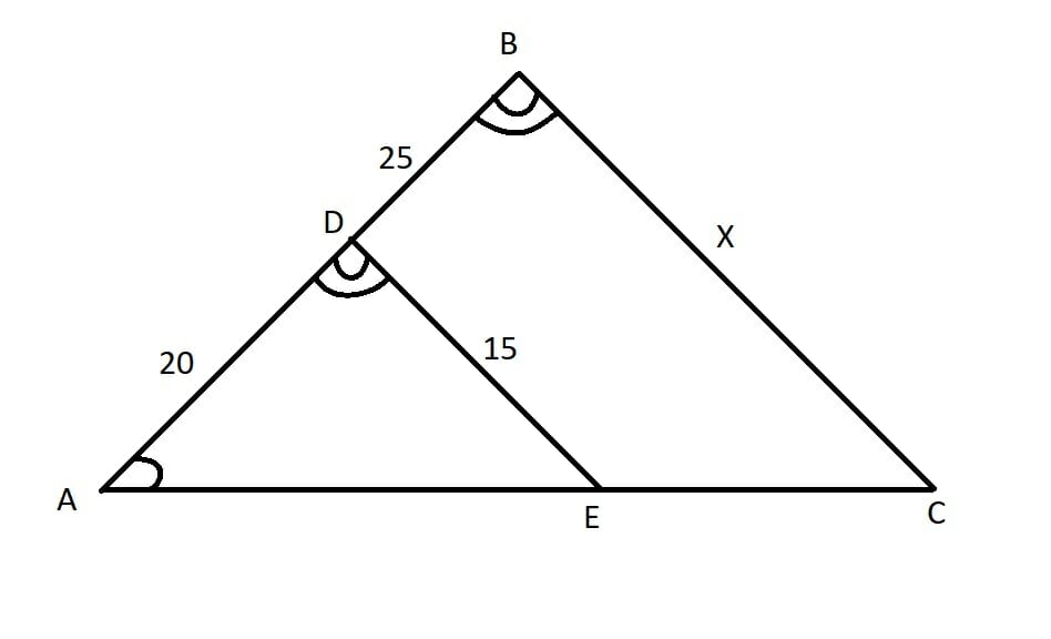 two triangles with two congruent angles