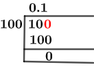 10/100 Long Division Method