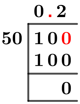 10/50 Long Division Method
