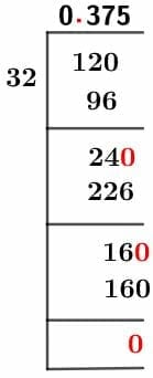 12/32 Long Division Method