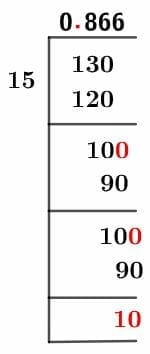 13/15 Long Division Method