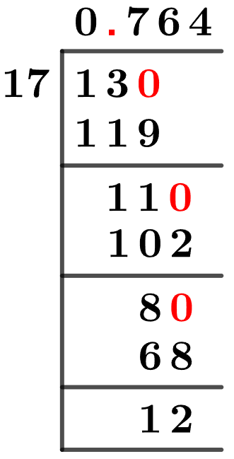 13/17 Long Division Method