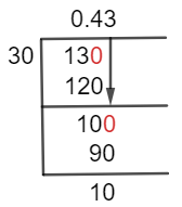 13/30 Long Division Method