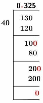 13/40 Long Division Method