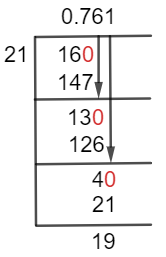 16/21 Long Division Method