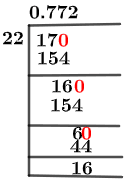 17/22 Long Division Method 17/22 Long Division Method