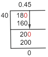 18/40 Long Division Method 18/40 Long Division Method