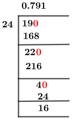 19/24 Long Division Method