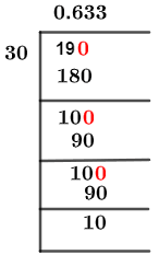 19/30 Long Division Method 19/30 Long Division Method