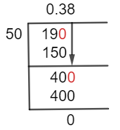 19/50 Long Division Method