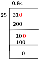 21/25 Long Division Method