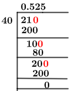 21/40 Long Division Method