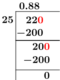 22/25 Long Division Method