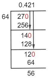 27/64 Long Division Method