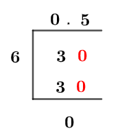 3/6 by Long Division Method