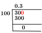 30/100 Long Division Method
