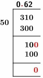 31/50 Long Division Method 31/50 Long Division Method