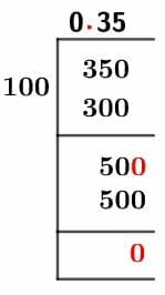 35/100 Long Division Method