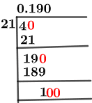 4/21 Long Division Method 4/21 Long Division Method