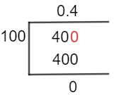 40/100 Long Division Method