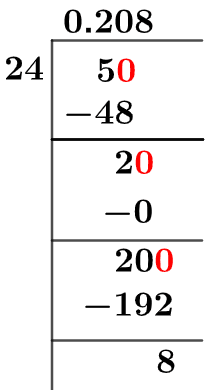 5/24 Long Division Method