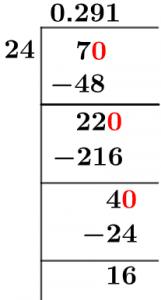 7 24 as a decimal