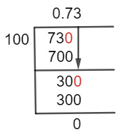 73/100 Long Division Method