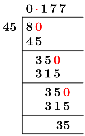 8/45 Long Division Method