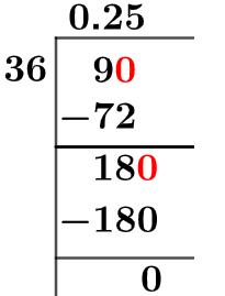 9/36 Long Division Method