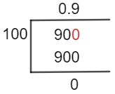 90/100 Long Division Method