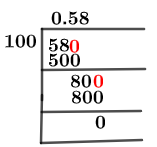 58/100 Long Division Method