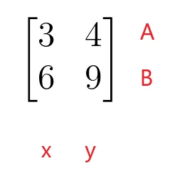 Coefficient matrix representation Coefficient matrix representation