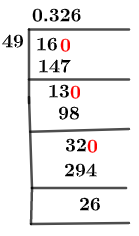 16/49 Long Division Method