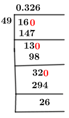 16/49 Long Division Method 16/49 Long Division Method