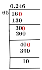16/65 Long Division Method 16/65 Long Division Method