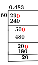 29/60 Long Division Method
