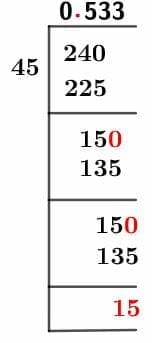 24/45 Long division method 24/45 Long division method
