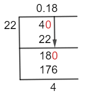 4/22 Long Division Method 4/22 Long Division Method