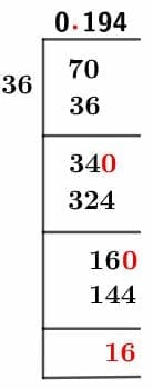 7/36 Long Division Method