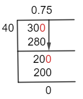 30/40 Long Division Method
