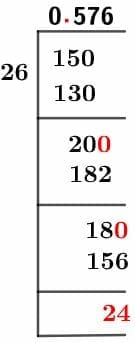 15/26 Long Division Method