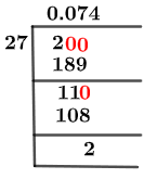 2/27 Long Division Method 2/27 Long Division Method