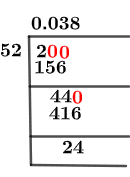 2/52 Long Division Method