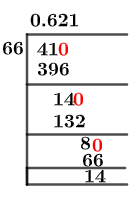 41/66 Long Division Method 41/66 Long Division Method