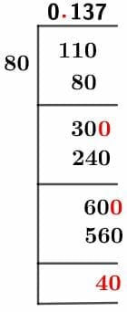 11/80 Long Division Method 11/80 Long Division Method