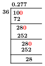 10/36 Long division method