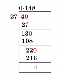 4/27 Long Division Method 4/27 Long Division Method