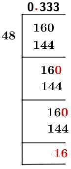 16/48 Long Division Method